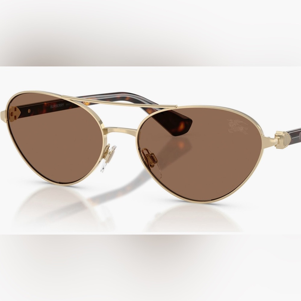 New Burberry 58mm Pilot Sunglasses B3165 1005. $373
